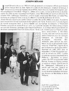 SBA JOSEPH BERARD